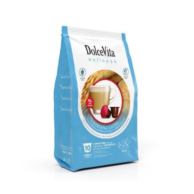 DolceVita Wellness Ginseng Light 10 Capsule compatibili Nespresso